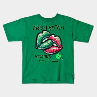 Kissin Irish B***thes lips Kids T-Shirt